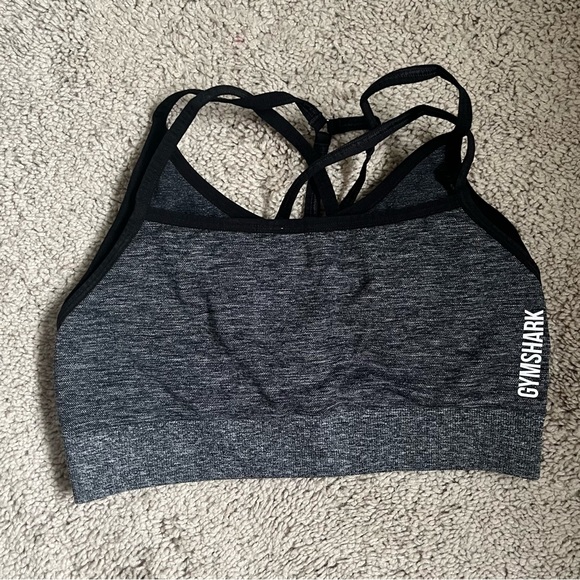 Gymshark Cropped Long Sleeve & Matching Sports Bra - Picture 5 of 5